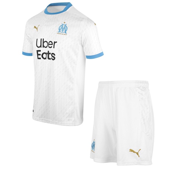 Maillot Football Marseille Domicile Enfant 2020-21 Blanc